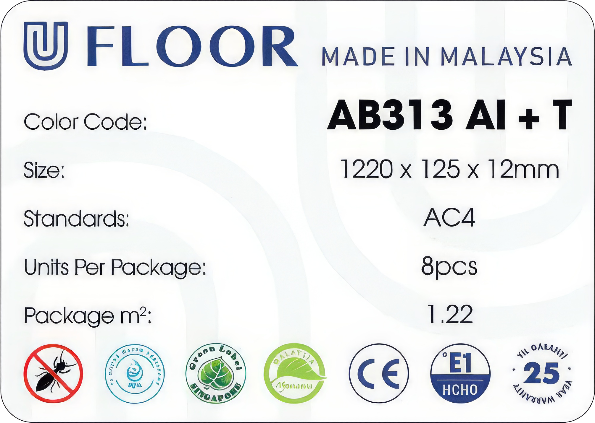 Sàn gỗ U Floor AB 313 AI - Narrow Plank - Hình ảnh 3
