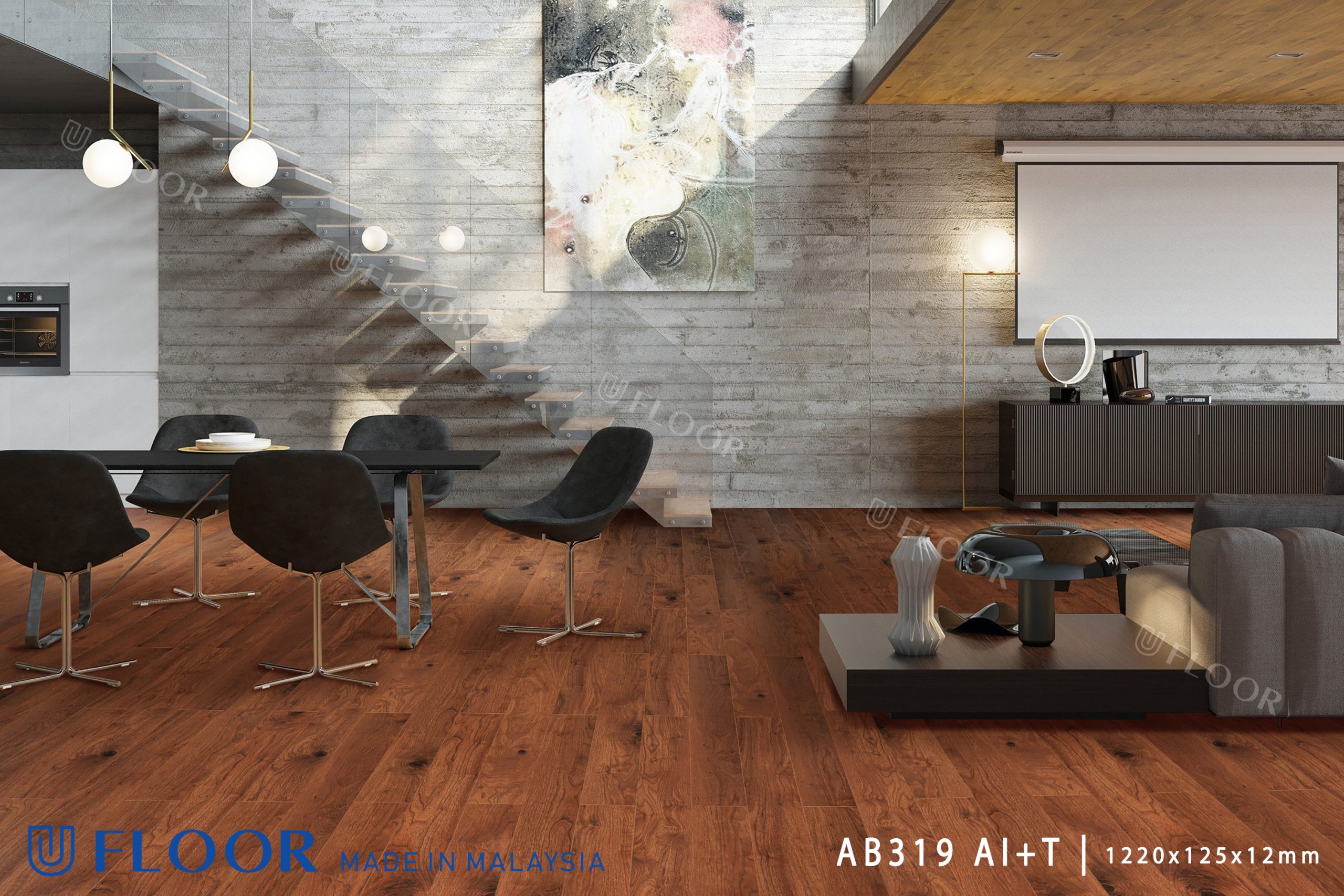 Sàn gỗ U Floor AB 319 AI - Narrow Plank - Hình ảnh 2
