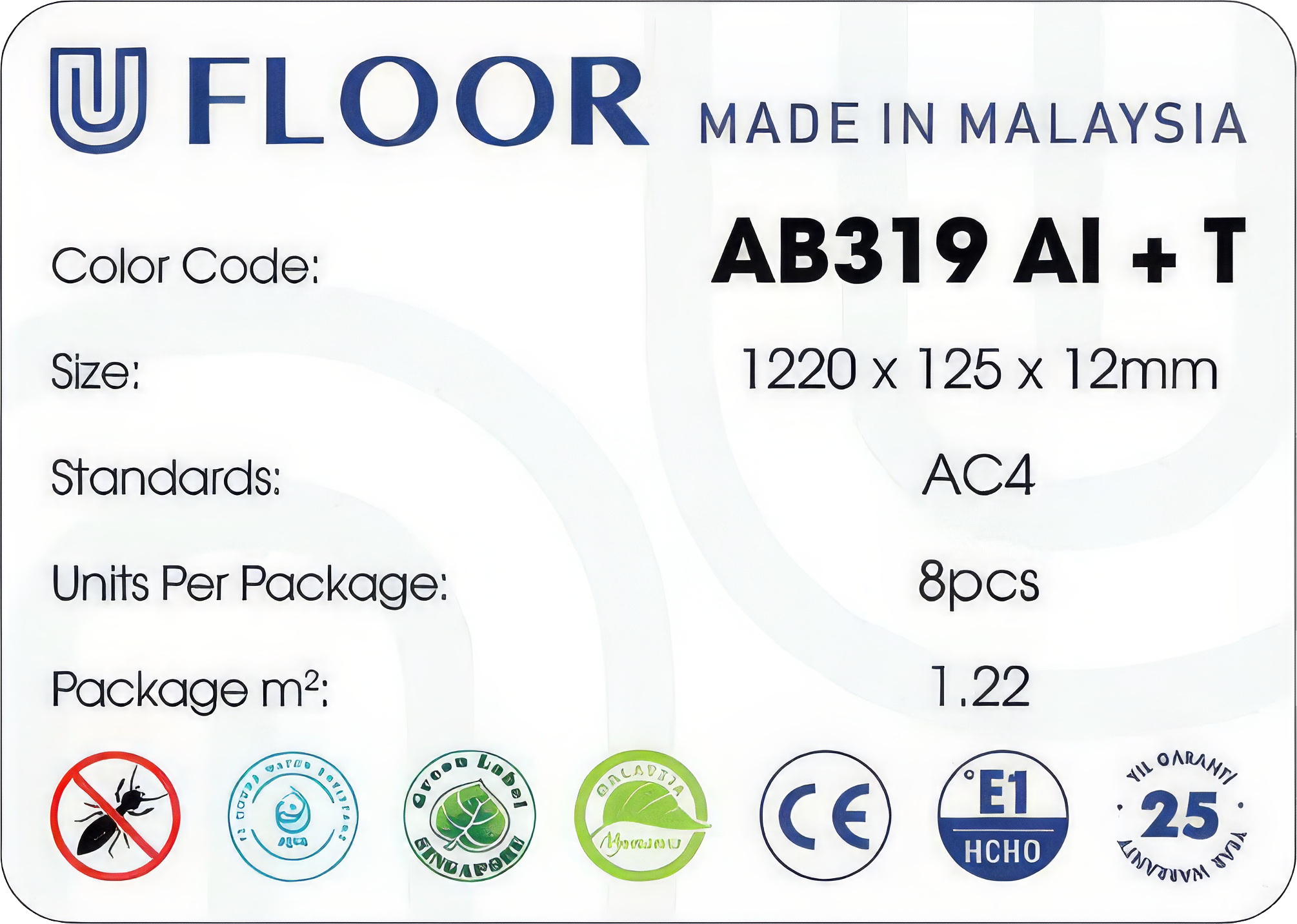 Sàn gỗ U Floor AB 319 AI - Narrow Plank - Hình ảnh 3