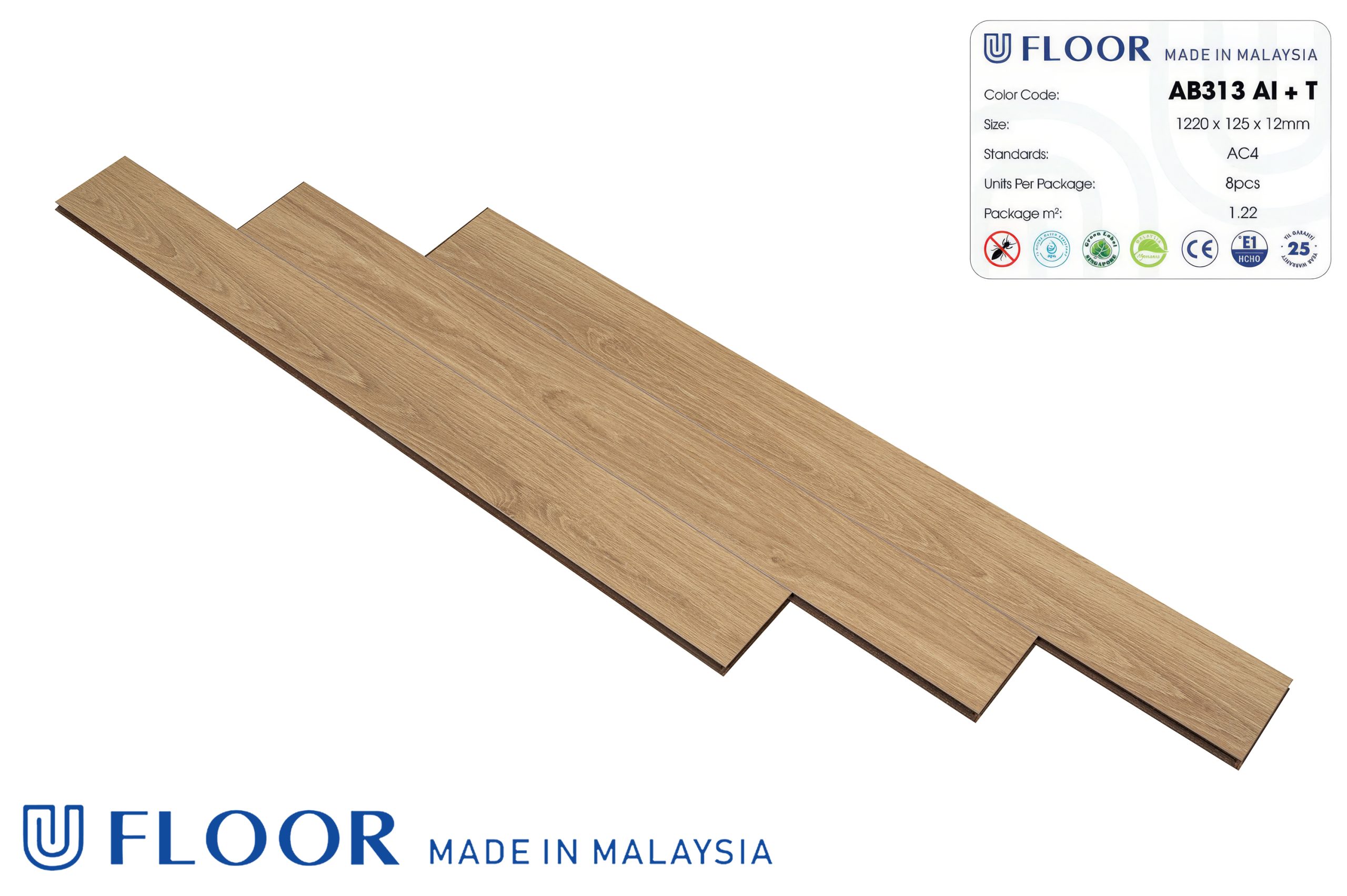 Sàn gỗ U Floor AB 313 AI - Narrow Plank - Hình ảnh 9